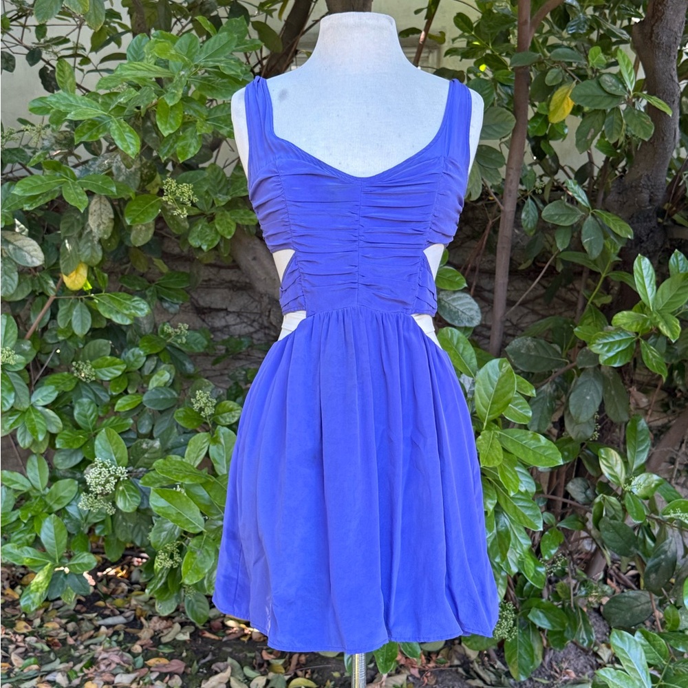 Pencey Silk Cutout Dress - size 2